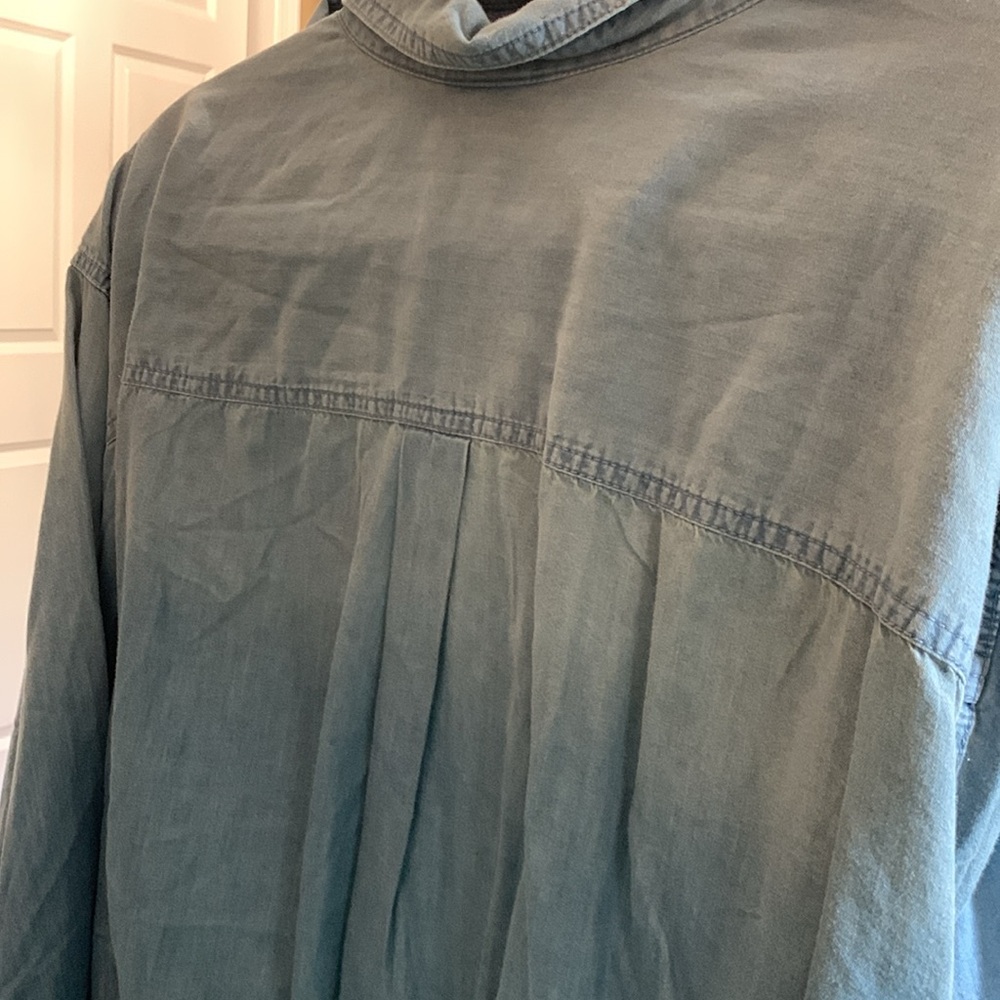 Catherines jean shirt 5 x. NWOT. Button down front. Perfect for fall - Picture 7 of 9